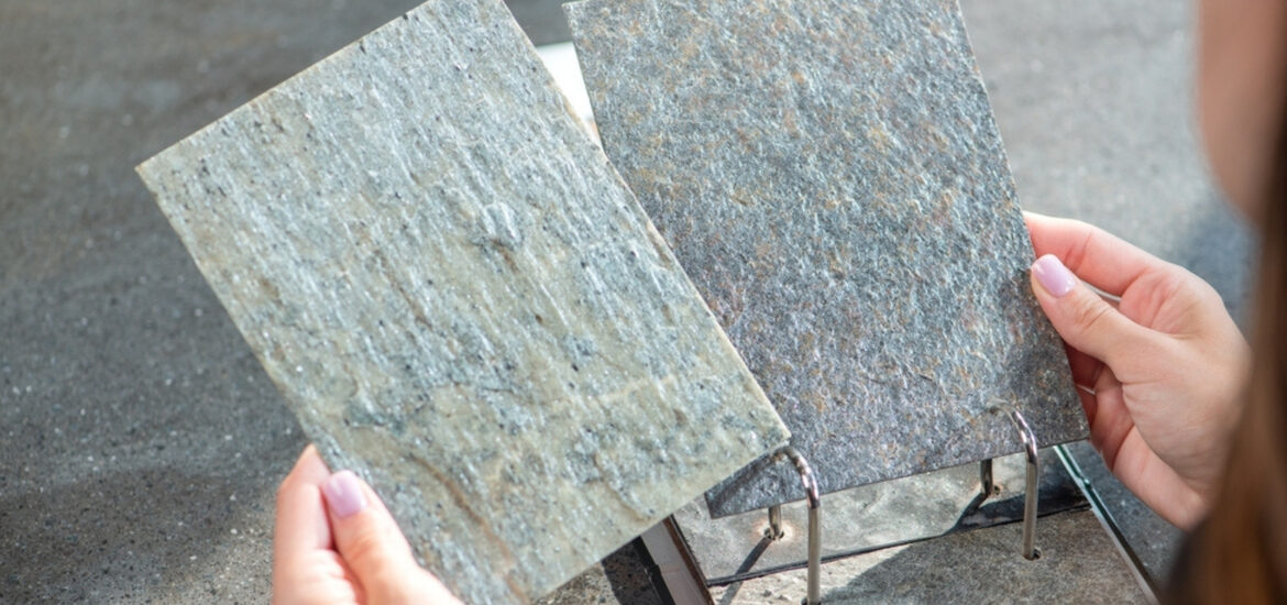 Stone veneer samples help ensure the right selection.
