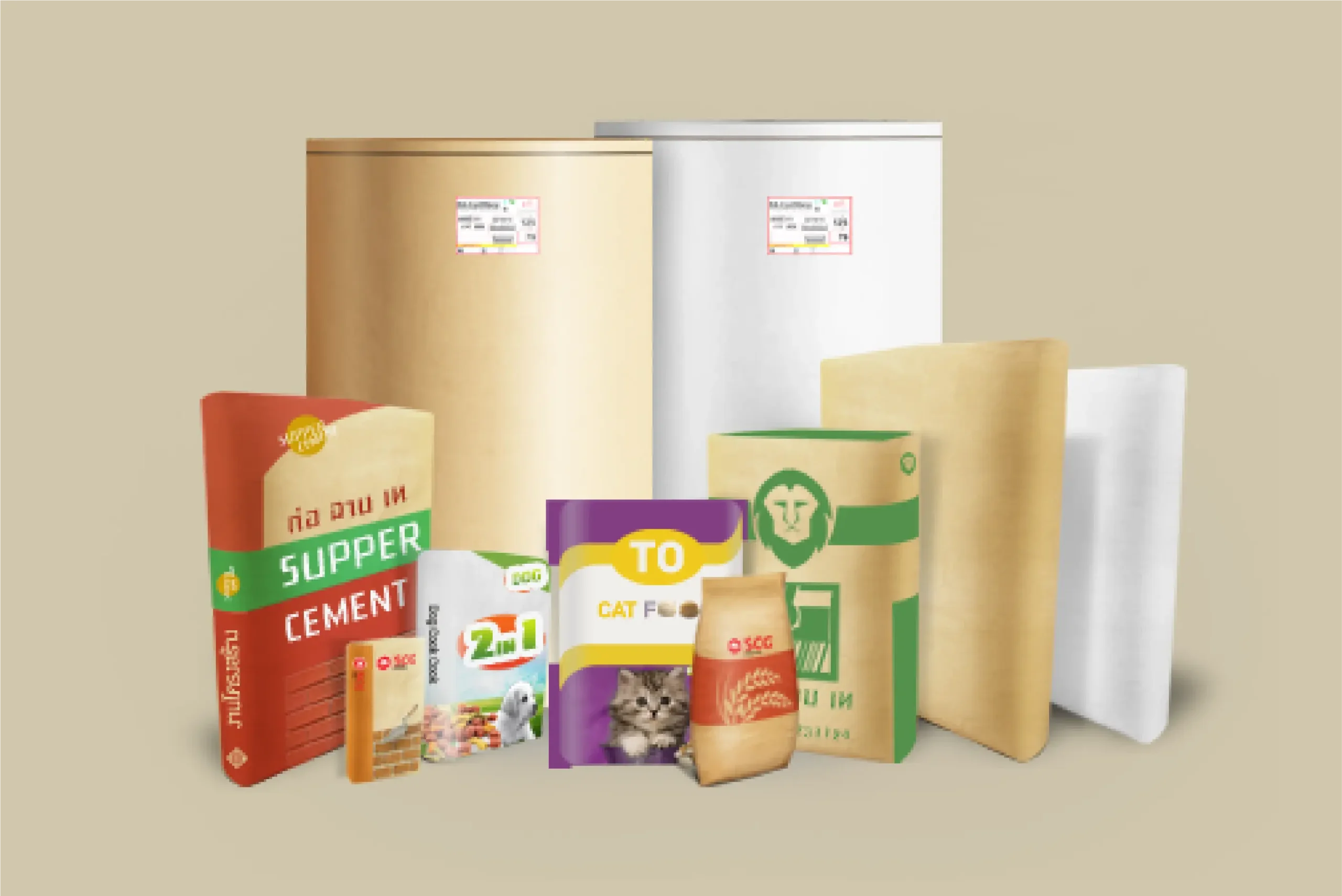 Industrial bag supply from various sources