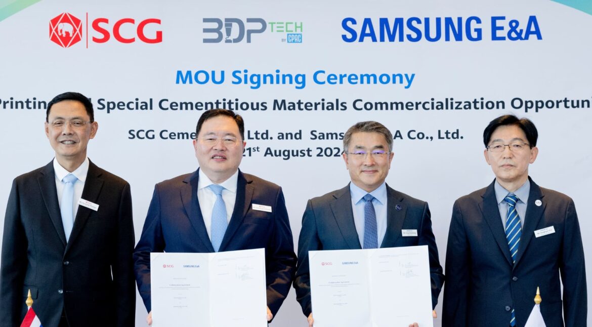 CPAC and Samsung E&A Sign MOU for Global 3D Printing and Cementitious Technology