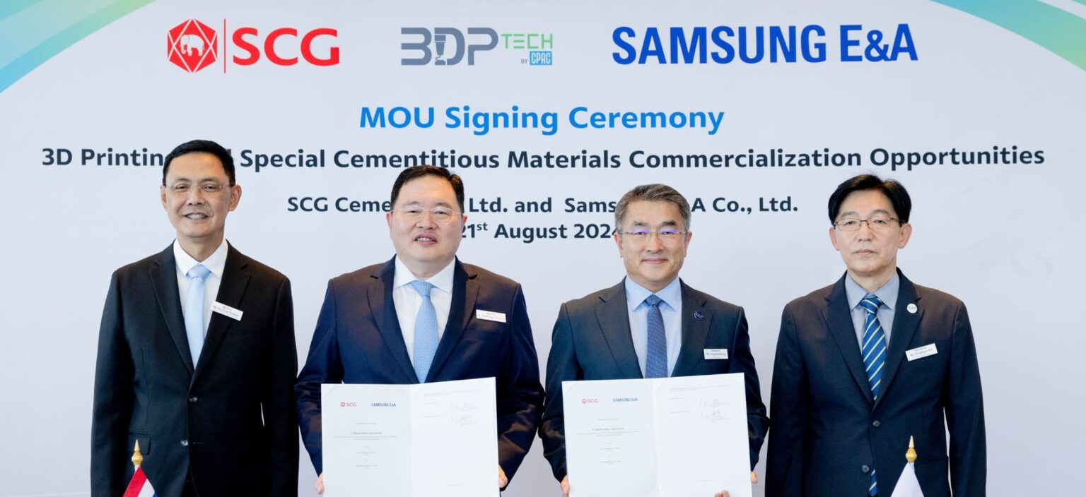 Scg Technology MOU for 3D Printing Mortar in Saudi Construction | SCG