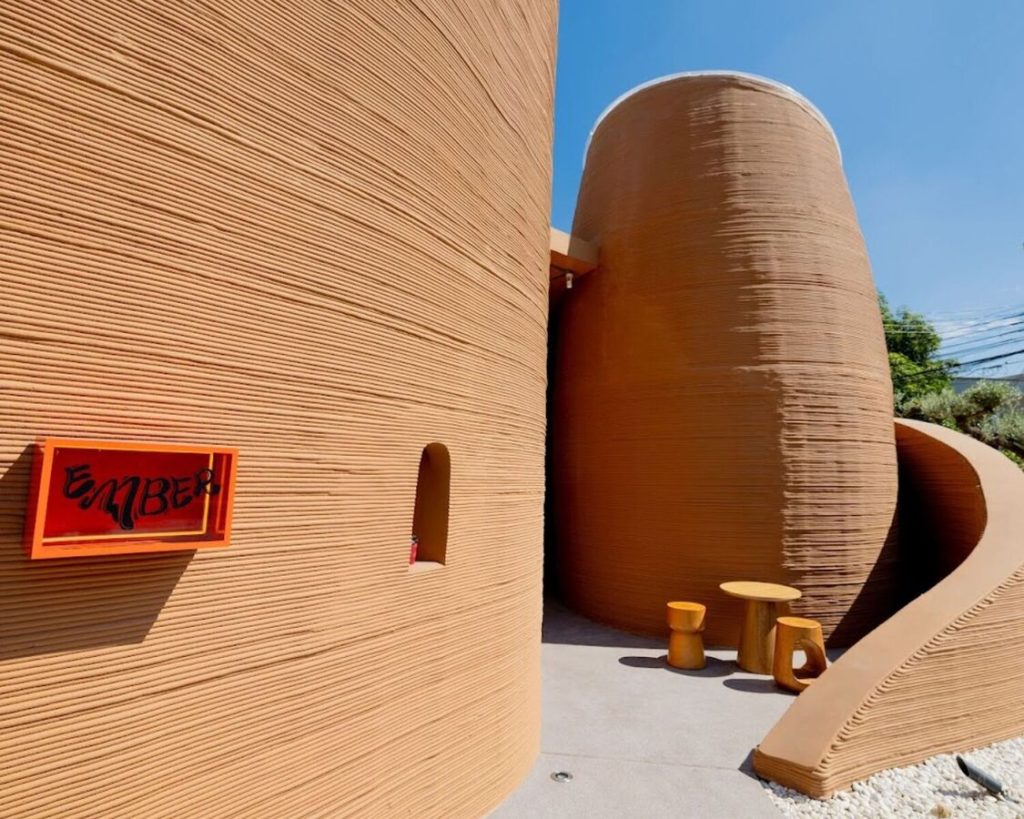 3D Printed design cafe in rama 9 Thailand