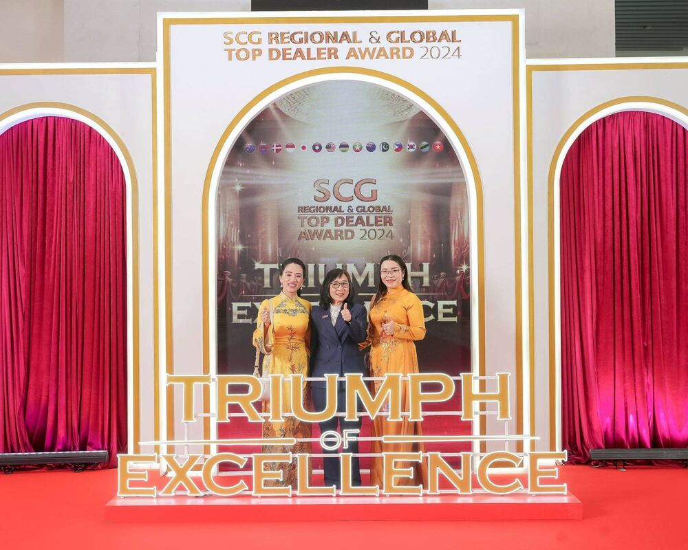 SCG International top dealer award
