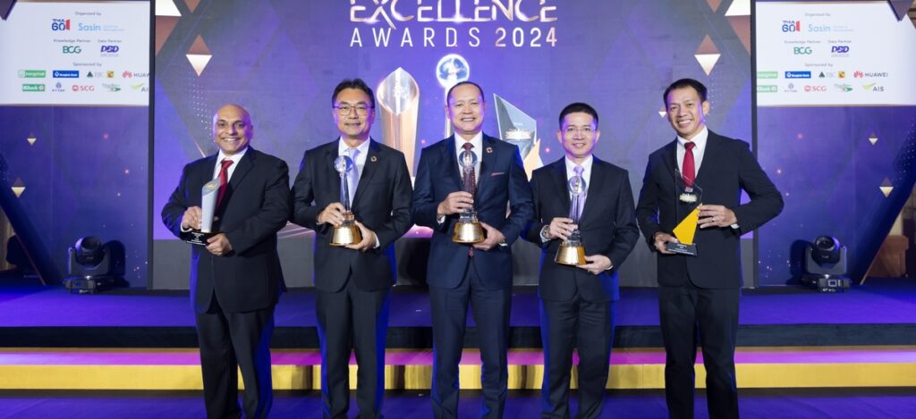 SCG receiving recognition for excellence in leadership, green innovation, and organizational agility at TMA 2024