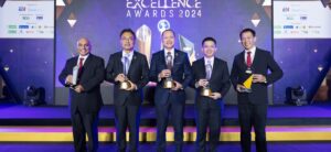 SCG receiving recognition for excellence in leadership, green innovation, and organizational agility at TMA 2024