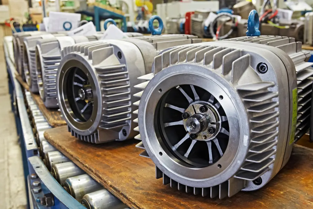 An electric motor factory