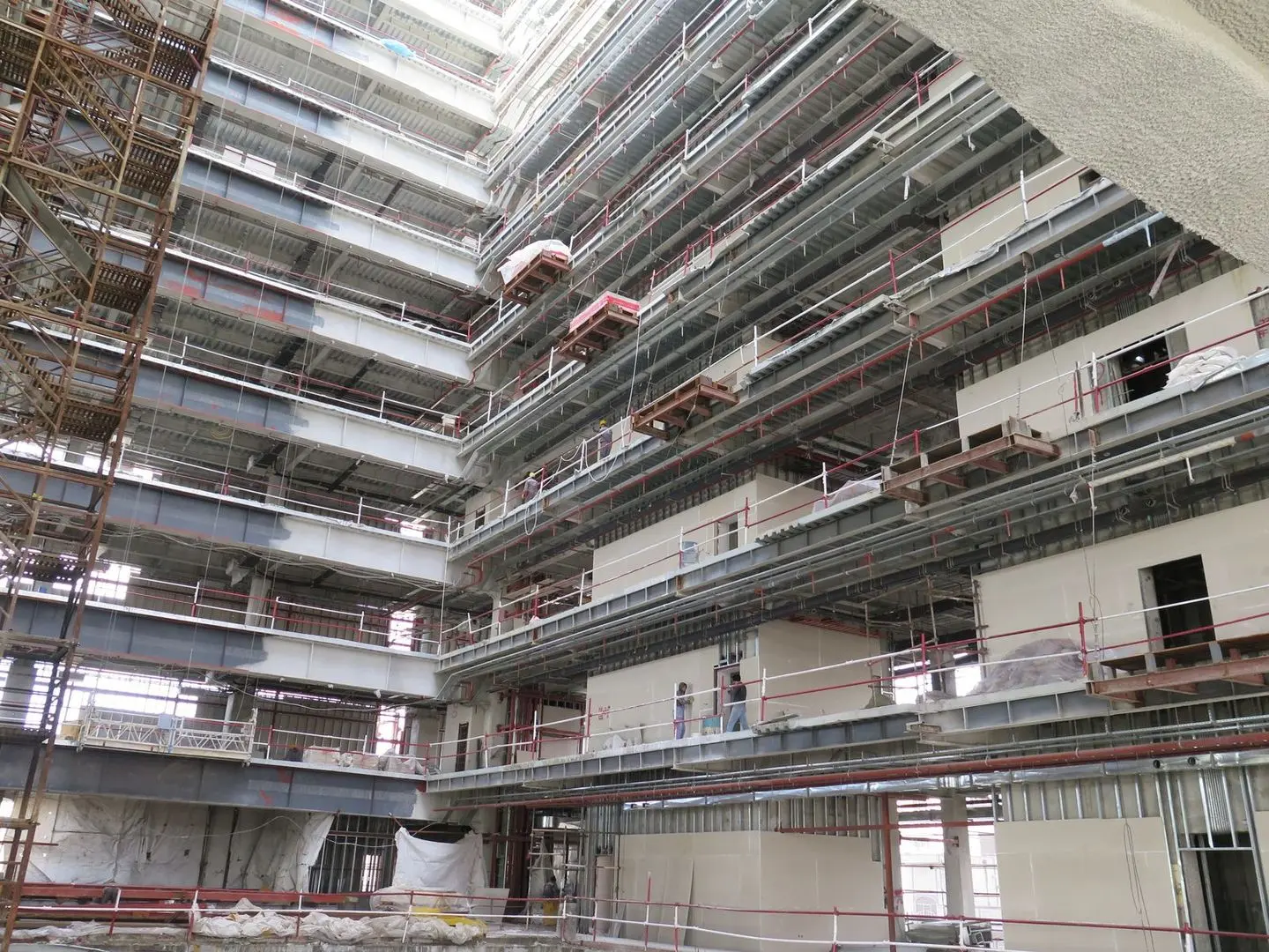 fiber cement sheet cladding on building project