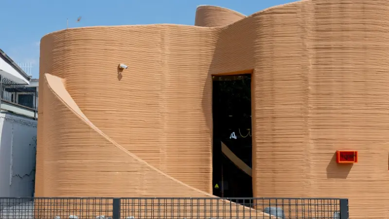 SCG layer-by-layer printed building