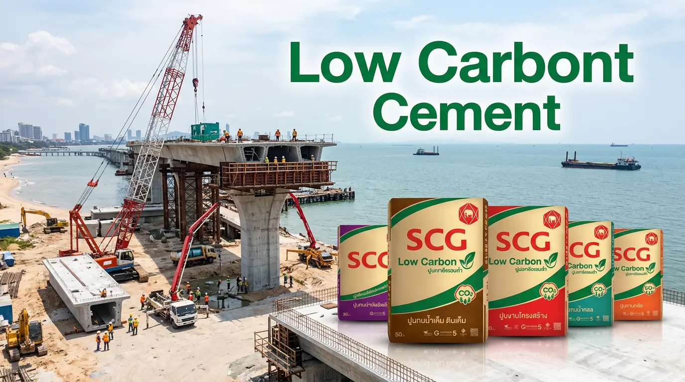 SCG Low carbon cement for Bridge Construction