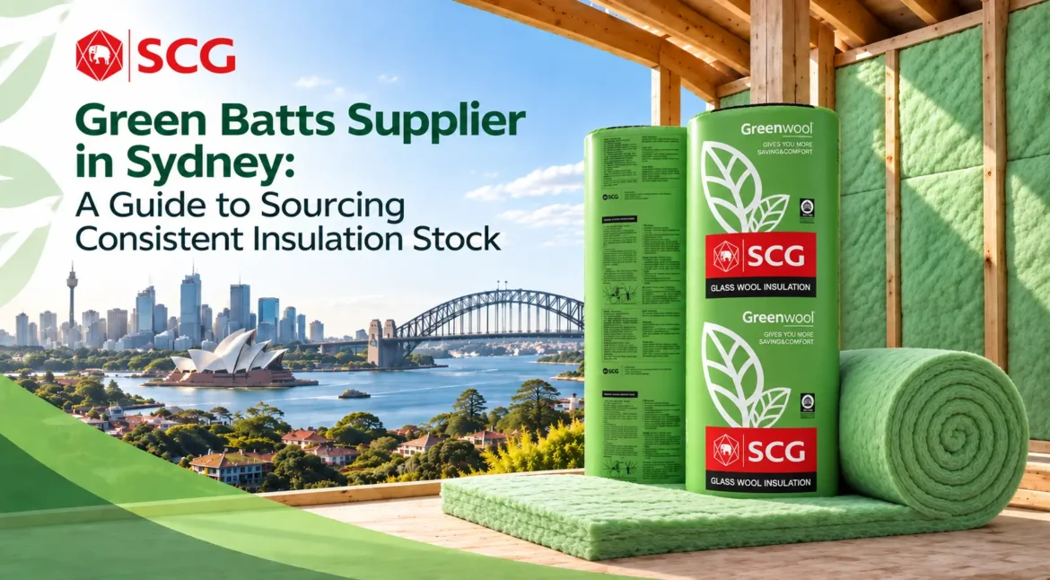 SCG Green Batts insulation products for a reliable green batts supplier in Sydney, Australia.