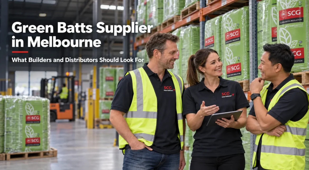 SCG green batts supplier in Melbourne
